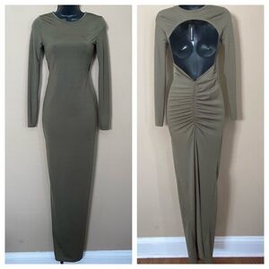 metallic gold color dress Trophy Wife Metallic Gold Dress